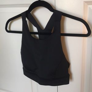 Used Black Lululemon Fast and Free bra